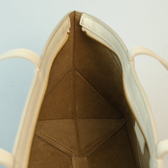 Loewe Puzzle Fold Cropped Tote Shoulder Bag, Ivory - Picture 11 of 16